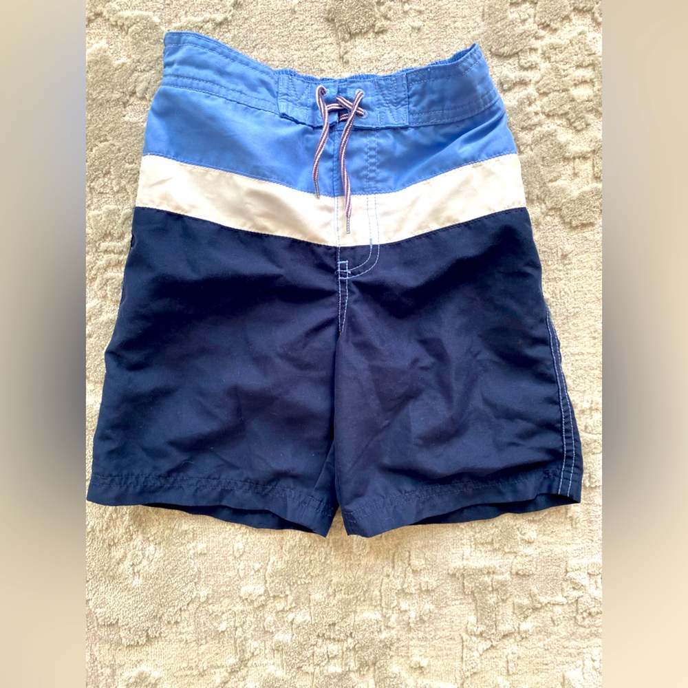 Toddler Janie and Jack Swim Trunks Shorts. Blue. Size 5T